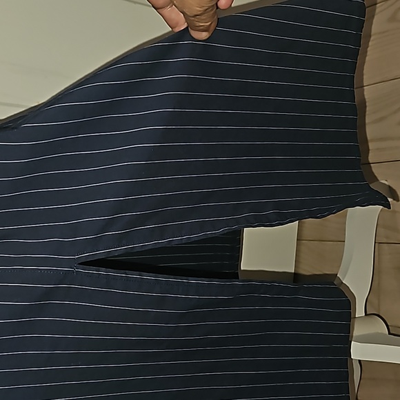 AUGUST 1 EIGHT Women Pin Stripe pattern Circle Asymmetrical cut Size S - Picture 3 of 16